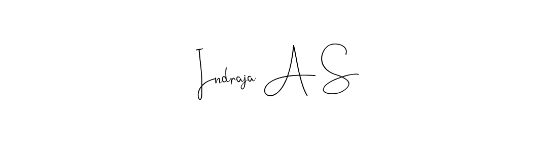 if you are searching for the best signature style for your name Indraja A S. so please give up your signature search. here we have designed multiple signature styles  using Andilay-7BmLP. Indraja A S signature style 4 images and pictures png