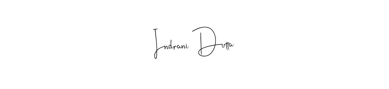 Use a signature maker to create a handwritten signature online. With this signature software, you can design (Andilay-7BmLP) your own signature for name Indrani Dutta. Indrani Dutta signature style 4 images and pictures png