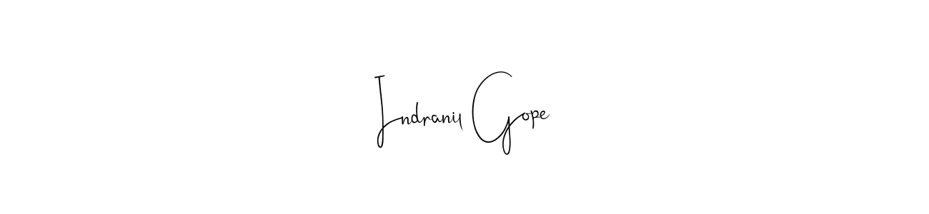 Also You can easily find your signature by using the search form. We will create Indranil Gope name handwritten signature images for you free of cost using Andilay-7BmLP sign style. Indranil Gope signature style 4 images and pictures png