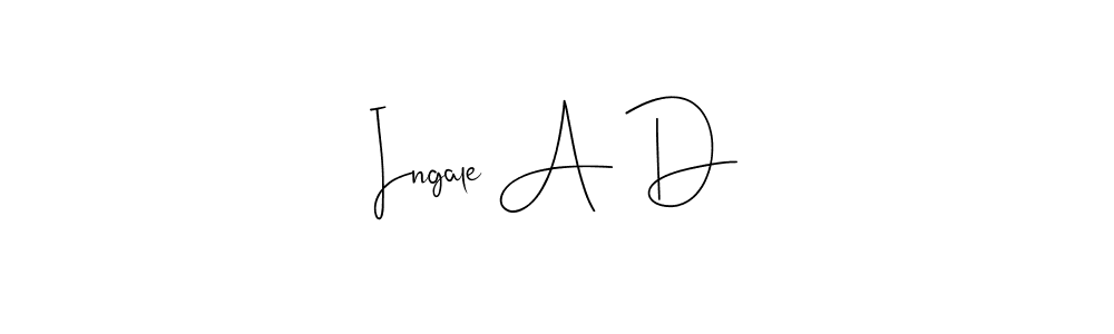 The best way (Andilay-7BmLP) to make a short signature is to pick only two or three words in your name. The name Ingale A D include a total of six letters. For converting this name. Ingale A D signature style 4 images and pictures png