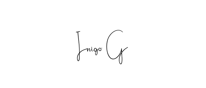 This is the best signature style for the Inigo G name. Also you like these signature font (Andilay-7BmLP). Mix name signature. Inigo G signature style 4 images and pictures png