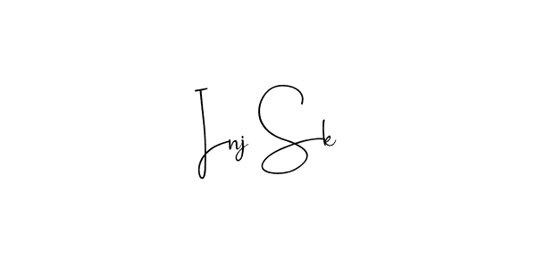 This is the best signature style for the Inj Sk name. Also you like these signature font (Andilay-7BmLP). Mix name signature. Inj Sk signature style 4 images and pictures png