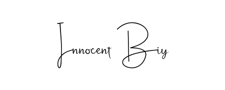 Designed for modern professionals: Innocent Biy name signature crafted with Andilay-7BmLP script. Ready for digital PDF workflows. Innocent Biy signature style 4 images and pictures png
