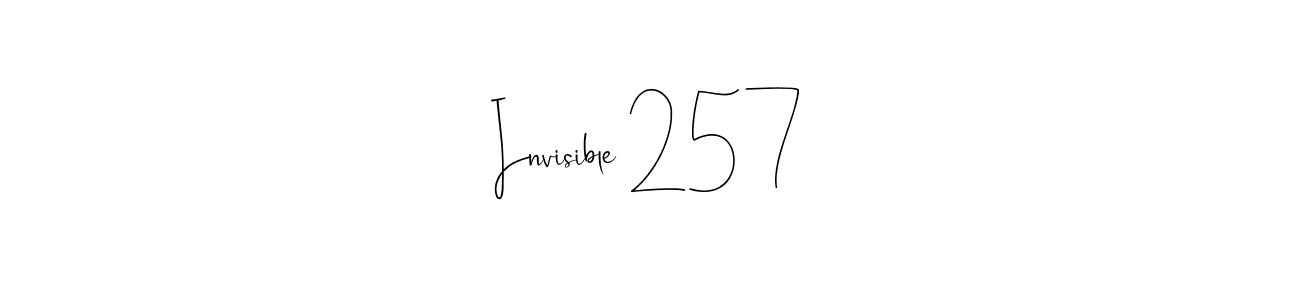 Andilay-7BmLP is a professional signature style that is perfect for those who want to add a touch of class to their signature. It is also a great choice for those who want to make their signature more unique. Get Invisible 257 name to fancy signature for free. Invisible 257 signature style 4 images and pictures png