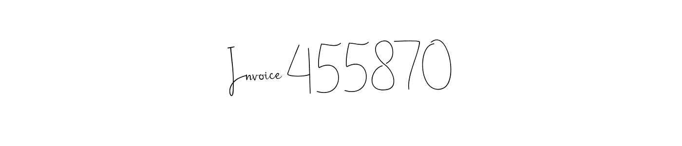 Create a beautiful signature design for name Invoice 455870. With this signature (Andilay-7BmLP) fonts, you can make a handwritten signature for free. Invoice 455870 signature style 4 images and pictures png