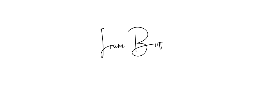 Andilay-7BmLP is a professional signature style that is perfect for those who want to add a touch of class to their signature. It is also a great choice for those who want to make their signature more unique. Get Iram Butt name to fancy signature for free. Iram Butt signature style 4 images and pictures png