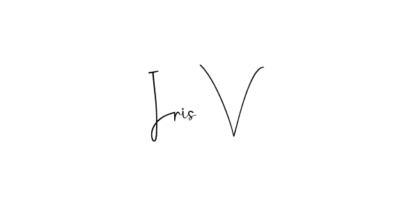 Iris V stylish signature style. Best Handwritten Sign (Andilay-7BmLP) for my name. Handwritten Signature Collection Ideas for my name Iris V. Iris V signature style 4 images and pictures png