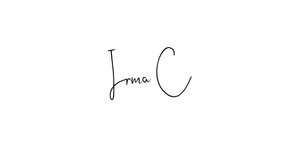 Also we have Irma C name is the best signature style. Create professional handwritten signature collection using Andilay-7BmLP autograph style. Irma C signature style 4 images and pictures png