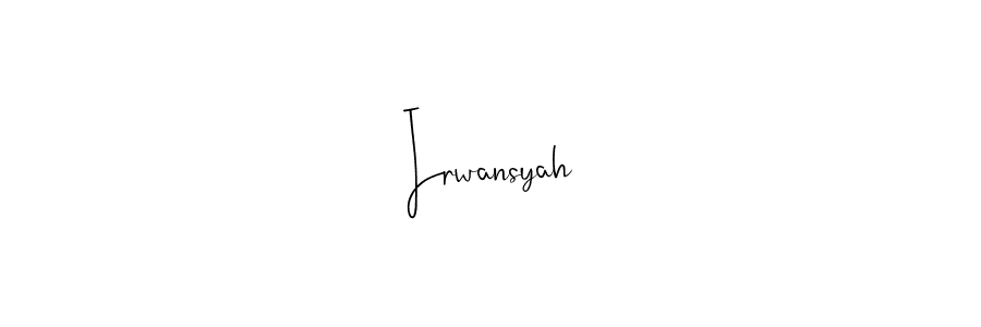 Make a beautiful signature design for name Irwansyah. Use this online signature maker to create a handwritten signature for free. Irwansyah signature style 4 images and pictures png