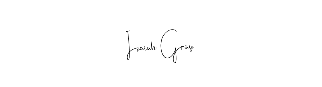 if you are searching for the best signature style for your name Isaiah Gray. so please give up your signature search. here we have designed multiple signature styles  using Andilay-7BmLP. Isaiah Gray signature style 4 images and pictures png