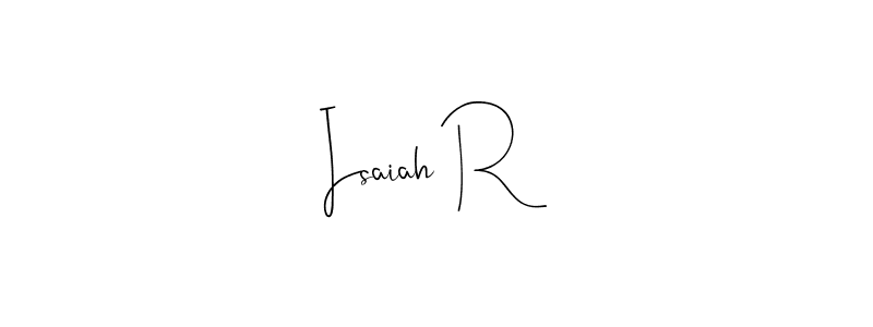 This is the best signature style for the Isaiah R name. Also you like these signature font (Andilay-7BmLP). Mix name signature. Isaiah R signature style 4 images and pictures png