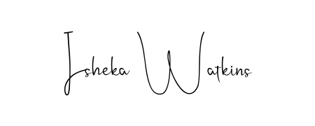 A dynamic signature style for Isheka Watkins using Andilay-7BmLP script. Designed to look authentic, handwritten, and professional. Isheka Watkins signature style 4 images and pictures png