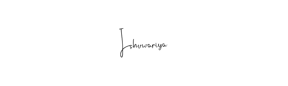 Use a signature maker to create a handwritten signature online. With this signature software, you can design (Andilay-7BmLP) your own signature for name Ishuwariya. Ishuwariya signature style 4 images and pictures png