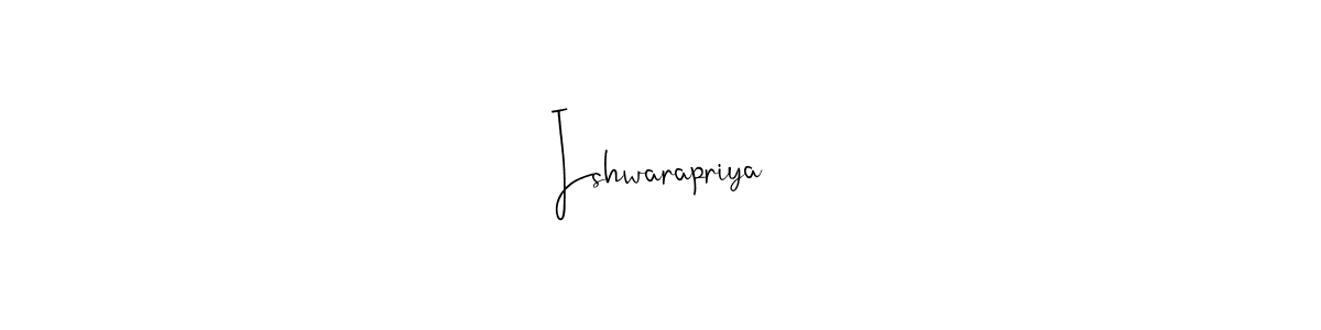 Design your own signature with our free online signature maker. With this signature software, you can create a handwritten (Andilay-7BmLP) signature for name Ishwarapriya. Ishwarapriya signature style 4 images and pictures png