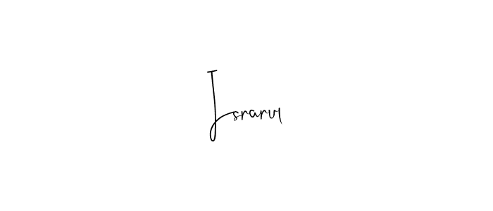 Make a beautiful signature design for name Israrul. Use this online signature maker to create a handwritten signature for free. Israrul signature style 4 images and pictures png