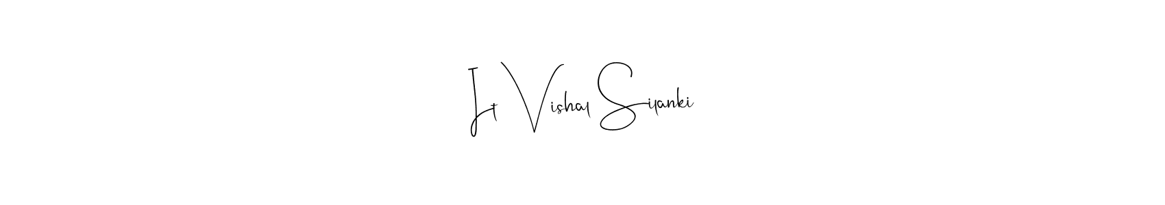 You should practise on your own different ways (Andilay-7BmLP) to write your name (It Vishal Silanki) in signature. don't let someone else do it for you. It Vishal Silanki signature style 4 images and pictures png