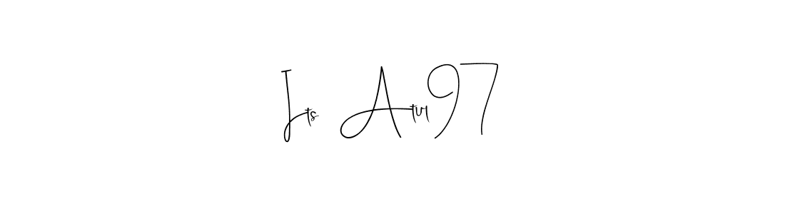 You can use this online signature creator to create a handwritten signature for the name Its  Atul97. This is the best online autograph maker. Its  Atul97 signature style 4 images and pictures png