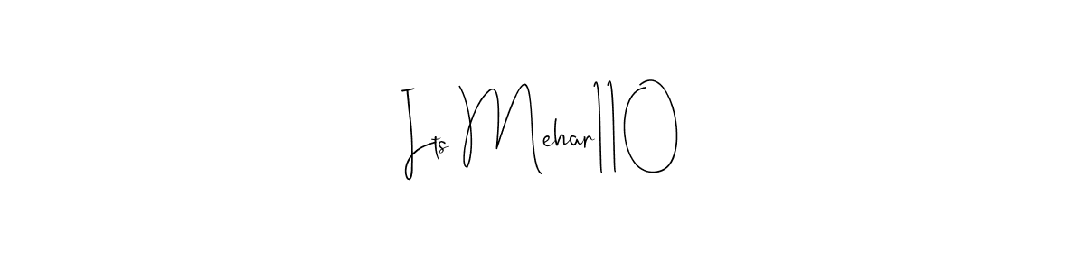 How to Draw Its Mehar110 signature style? Andilay-7BmLP is a latest design signature styles for name Its Mehar110. Its Mehar110 signature style 4 images and pictures png