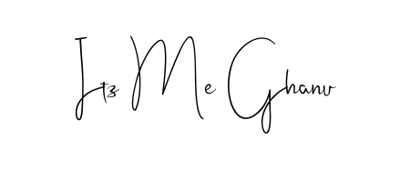 The Andilay-7BmLP handwriting style adds charm and authenticity to name Itz Me Ghanu. A wonderful choice for personal thank-you notes. Itz Me Ghanu signature style 4 images and pictures png