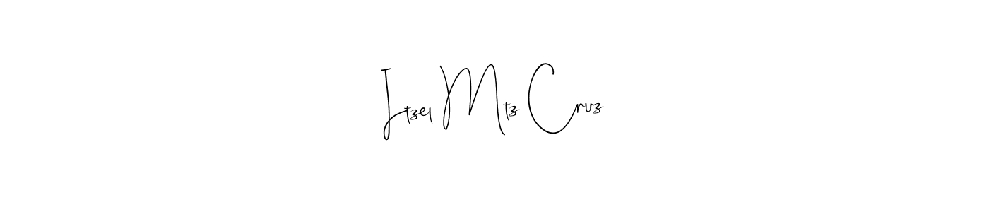 Use a signature maker to create a handwritten signature online. With this signature software, you can design (Andilay-7BmLP) your own signature for name Itzel Mtz Cruz. Itzel Mtz Cruz signature style 4 images and pictures png