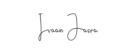 Style your name Ivaan Jasra with confidence using Andilay-7BmLP signature design. Simple, elegant, and ready for immediate document use. Ivaan Jasra signature style 4 images and pictures png