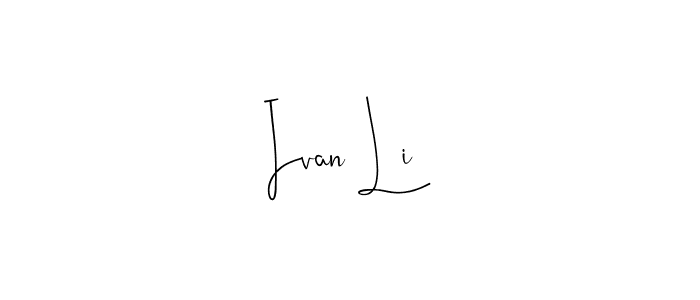 Also You can easily find your signature by using the search form. We will create Ivan Li name handwritten signature images for you free of cost using Andilay-7BmLP sign style. Ivan Li signature style 4 images and pictures png