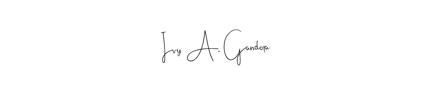 Make a beautiful signature design for name Ivy A. Gandola. Use this online signature maker to create a handwritten signature for free. Ivy A. Gandola signature style 4 images and pictures png