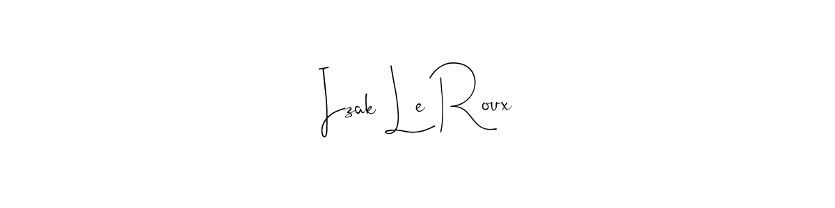 Make a beautiful signature design for name Izak Le Roux. Use this online signature maker to create a handwritten signature for free. Izak Le Roux signature style 4 images and pictures png