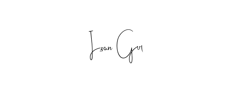 Design your own signature with our free online signature maker. With this signature software, you can create a handwritten (Andilay-7BmLP) signature for name Izan Gul. Izan Gul signature style 4 images and pictures png