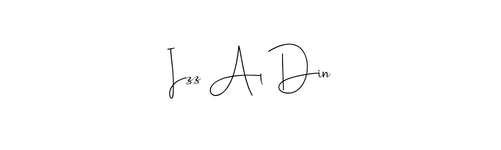 The best way (Andilay-7BmLP) to make a short signature is to pick only two or three words in your name. The name Izz Al Din include a total of six letters. For converting this name. Izz Al Din signature style 4 images and pictures png