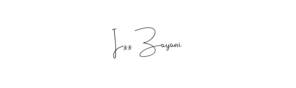 Make a beautiful signature design for name Izz Zayani. Use this online signature maker to create a handwritten signature for free. Izz Zayani signature style 4 images and pictures png