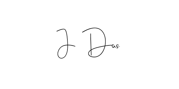 Design your own signature with our free online signature maker. With this signature software, you can create a handwritten (Andilay-7BmLP) signature for name J  Das. J  Das signature style 4 images and pictures png