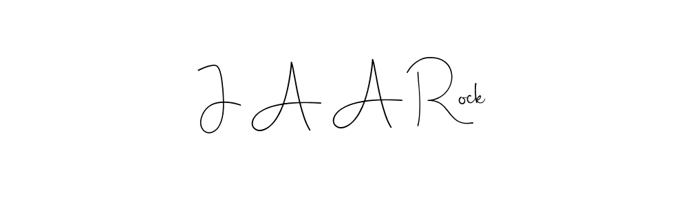 if you are searching for the best signature style for your name J A A Rock. so please give up your signature search. here we have designed multiple signature styles  using Andilay-7BmLP. J A A Rock signature style 4 images and pictures png