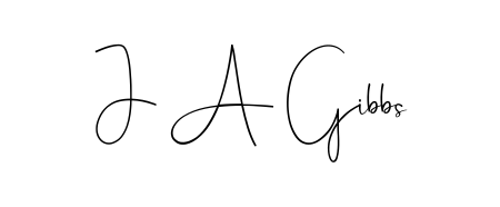 Make your name J A Gibbs memorable on every contract using Andilay-7BmLP autograph style. Instant transparent background export available. J A Gibbs signature style 4 images and pictures png