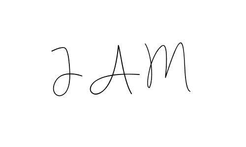 Andilay-7BmLP is a professional signature style that is perfect for those who want to add a touch of class to their signature. It is also a great choice for those who want to make their signature more unique. Get J A M name to fancy signature for free. J A M signature style 4 images and pictures png