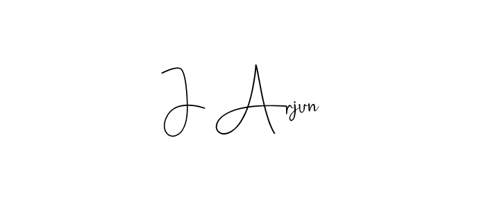 Design your own signature with our free online signature maker. With this signature software, you can create a handwritten (Andilay-7BmLP) signature for name J Arjun. J Arjun signature style 4 images and pictures png