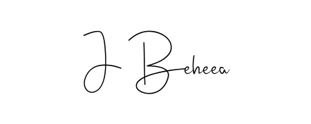A modern signature idea for name J Beheea using Andilay-7BmLP font. Clean strokes and elegant curves make it stand out instantly. J Beheea signature style 4 images and pictures png