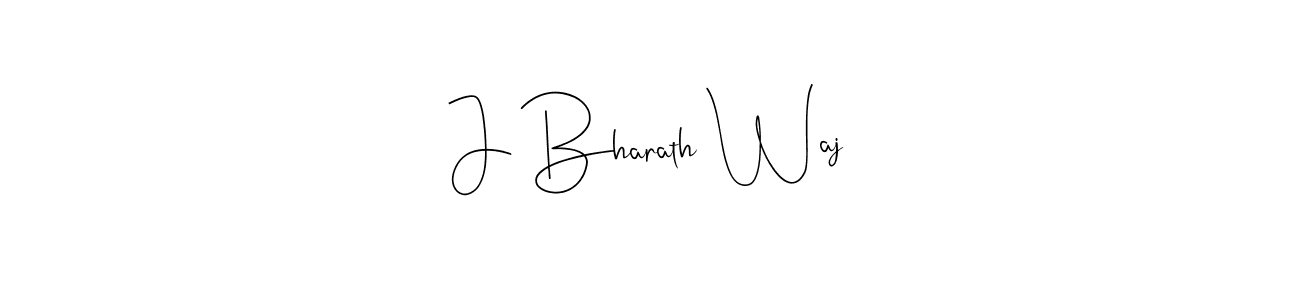 This is the best signature style for the J Bharath Waj name. Also you like these signature font (Andilay-7BmLP). Mix name signature. J Bharath Waj signature style 4 images and pictures png