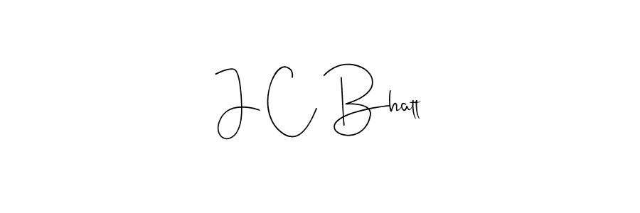 How to make J C Bhatt signature? Andilay-7BmLP is a professional autograph style. Create handwritten signature for J C Bhatt name. J C Bhatt signature style 4 images and pictures png