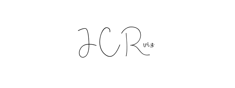 Design your own signature with our free online signature maker. With this signature software, you can create a handwritten (Andilay-7BmLP) signature for name J C Ruiz. J C Ruiz signature style 4 images and pictures png