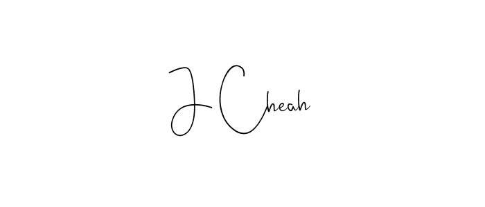 How to make J Cheah signature? Andilay-7BmLP is a professional autograph style. Create handwritten signature for J Cheah name. J Cheah signature style 4 images and pictures png