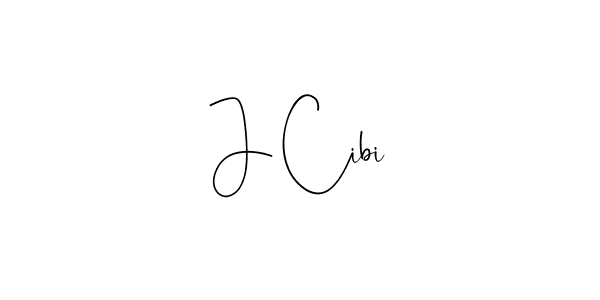You should practise on your own different ways (Andilay-7BmLP) to write your name (J Cibi) in signature. don't let someone else do it for you. J Cibi signature style 4 images and pictures png