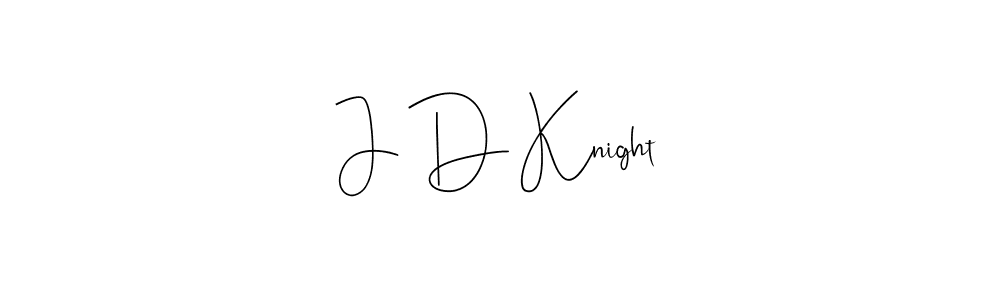 How to make J D Knight name signature. Use Andilay-7BmLP style for creating short signs online. This is the latest handwritten sign. J D Knight signature style 4 images and pictures png