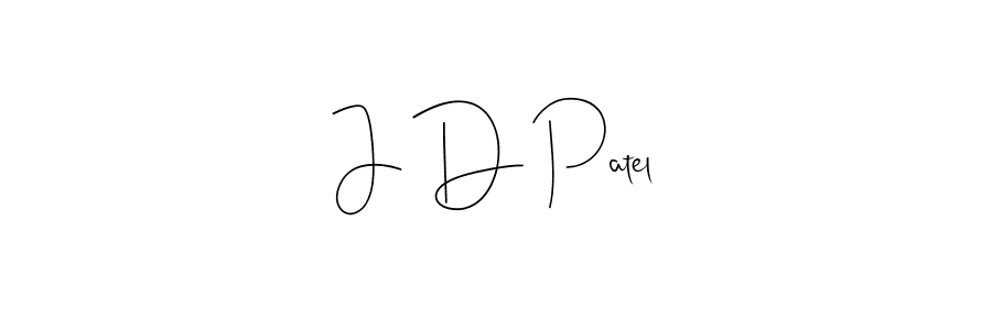 Make a beautiful signature design for name J D Patel. Use this online signature maker to create a handwritten signature for free. J D Patel signature style 4 images and pictures png