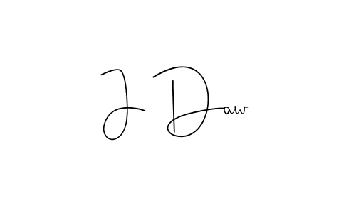 How to make J Daw signature? Andilay-7BmLP is a professional autograph style. Create handwritten signature for J Daw name. J Daw signature style 4 images and pictures png