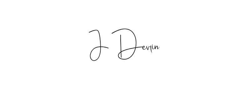 Make a beautiful signature design for name J Devlin. With this signature (Andilay-7BmLP) style, you can create a handwritten signature for free. J Devlin signature style 4 images and pictures png