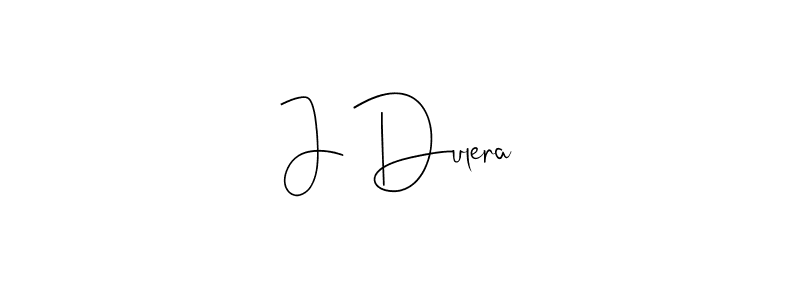 Create a beautiful signature design for name J Dulera. With this signature (Andilay-7BmLP) fonts, you can make a handwritten signature for free. J Dulera signature style 4 images and pictures png