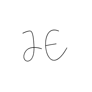 You should practise on your own different ways (Andilay-7BmLP) to write your name (J E) in signature. don't let someone else do it for you. J E signature style 4 images and pictures png