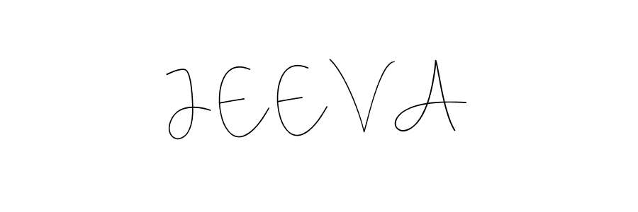 Design your own signature with our free online signature maker. With this signature software, you can create a handwritten (Andilay-7BmLP) signature for name J E E V A. J E E V A signature style 4 images and pictures png