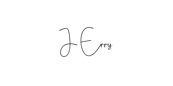 Design your own signature with our free online signature maker. With this signature software, you can create a handwritten (Andilay-7BmLP) signature for name J Erry. J Erry signature style 4 images and pictures png